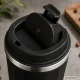 Anti-Spill Thermal Mug with Suction Cup, 380ml, Black