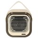 Karaoke Machine with Bluetooth Speaker and 2 Microphones, USB LED 10W, Cream