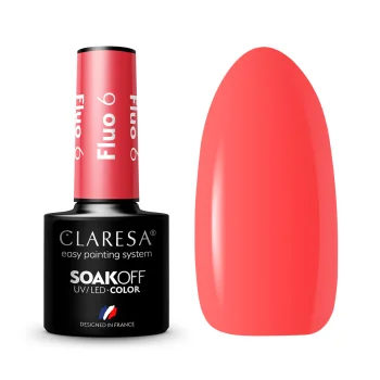 Claresa Fluo 6 hibrīda nagu laka 5g