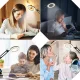 Косметическая настольная LED лампа с лупой 3x Черная