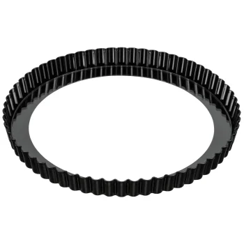 Kaiser Inspiration Kiša un tartes forma ar stikla pamatni 28cm Melna