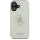 Чехол Guess Grained Big 4G Logo Small Classic Logo для iPhone 16, зеленый
