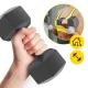 Bitumen Exercise Dumbbells 4FIZJO 2 x 4 kg, Grey
