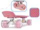 Bērnu Skeitbords Skrituļdēlis \"Penibords\" ar LED Riteņiem, Rozā | Kids Skateboard Pennyboard