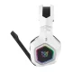 ONIKUMA B100 bezvadu spēļu austiņas, Bluetooth / 2.4G, baltas