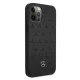Mercedes iPhone 12 Pro Max vāciņš Leather Stars Pattern, melns