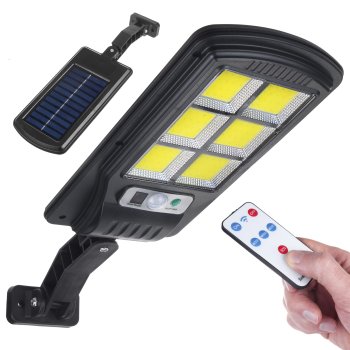 Maclean MCE446 Saules LED ielas lampa ar kustības sensoru un pulti, 4W, 400lm, IP54