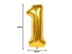 Foil Number Balloon 1, 66 cm (26\"), Gold