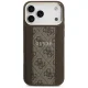 Guess HC MagSafe PU 4G Stripe vāciņš iPhone 17 Pro Max, brūns