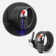 Велозамок кодовый Rockbros RKS531 стальной трос с LED подсветкой 120см...