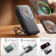 Joyroom JR-PBM02 ārējais akumulators 10000mAh 22.5W ar MagSafe un vadu, melns