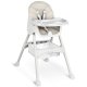 Ricokids Milo High Chair with Tray and Bib, Grey