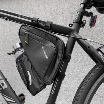 Wozinsky WBB23BK velosipēda rāmja soma ar pudeles turētāju 1.5L, melna