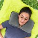 Inflatable travel neck pillow Bestway 67006, 37 x 24 x 10 cm, grey