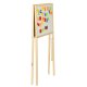Children\'s Double-sided Magnetic Wooden Drawing Board with Accessories, 43x50x84 cm