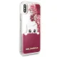 Karl Lagerfeld Liquid Glitter vāciņš Apple iPhone X, rozā