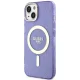 Guess iPhone 14 Plus Case Glitter Gold MagSafe, Purple