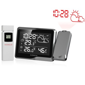 Метеостанция Kienzle 14998 с проекцией, черная