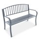 Garden Bench with Backrest Longwell Industrial Ltd G-823, Graphite