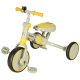 Bērnu Trīsritenis Ratiņi Tricikls TRIKE FIX V4, Pelēks-Dzeltens | Kids Baby Trolley Bike Tricycle Stroller Buggy