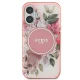 Guess iPhone 16 Plus Case IML Flower & Tonal Circle MagSafe, Pink
