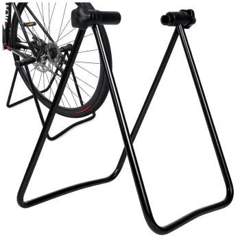 Velosipēdu servisa un remonta statīvs 24–29" riteņiem, metāla, melns