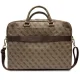 Guess 4G Printed Stripes bag for a 16" laptop - brown