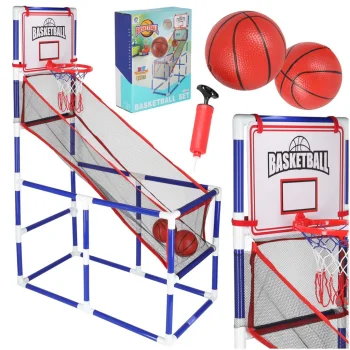Pārnēsājama basketbola spēle bērniem ar 2 bumbām un sūkni KX3002