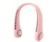 Portable Neck Fan, Rechargeable, 3 Speeds, Pink