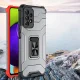 Vāciņš Samsung Galaxy A72 4G Crystal Ring Case ar gredzenu un statīvu, sarkans