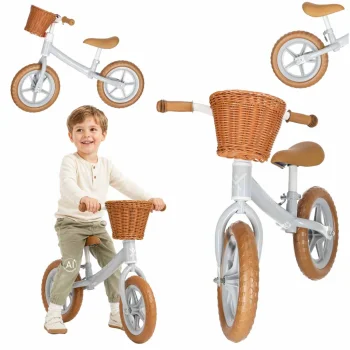 Беговел Trike Fix Balance с корзиной, коричневый