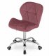 AVOLA Velvet Swivel Office Chair with Wide Back, Adjustable Desk Chair, Dark Pink