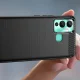 Vāciņš Infinix Hot 12 Play NFC / Hot 12 Play Carbon Case, melns