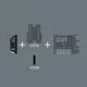 Wera Tool-Check Modular Hex Key Set 1 Angle Wrench Set, 7 Pieces