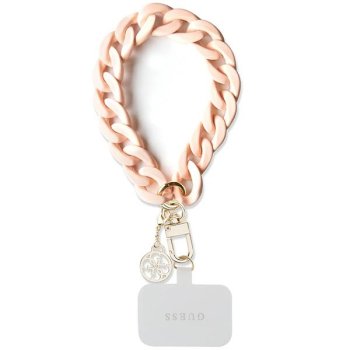 Guess universāla rokas siksniņa tālrunim Acrylic 4G Charm, rozā