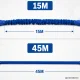 Растягивающийся садовый шланг с пистолетом 15-45м, синий