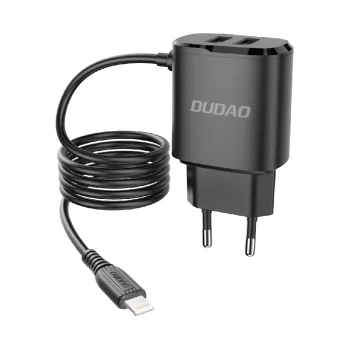 Сетевое зарядное устройство Dudao A2Pro 2x USB со встроенным кабелем...