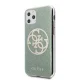 Guess iPhone 11 Pro vāciņš 4G Circle Glitter, haki