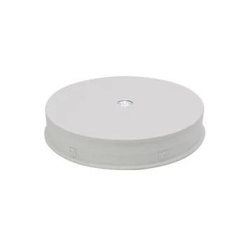 Поворотный LED-подиум для демонстрации товаров, 30 см, белый
