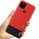 Google Pixel 4a 5G IMAK Ruiyi Series PU Leather Case Cover + Screen Protector, Red/Black | Telefona Vāciņš Maciņš...