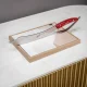 Berkel Elegance šampanieša zobens 45 cm, Sarkans / Sudraba