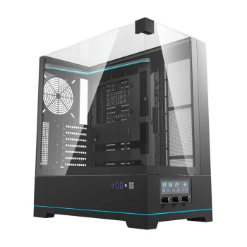Datora korpuss Darkflash DY450 bez ventilatoriem, melns