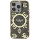 Guess iPhone 16 Pro Case IML Peony On 4G Background MagSafe, Brown
