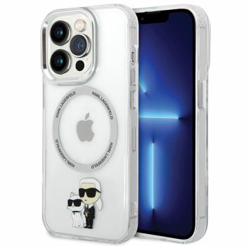Apple iPhone 13 Pro 6.1'' Karl Lagerfeld Iconic Karl&Choupette Magsafe Case Cover (KLHMP13LHNKCIT), Transparent