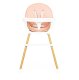 Ecotoys HA-004 PINK 2-in-1 bērnu barošanas krēsliņš, rozā