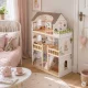 Ecotoys Laura koka leļļu māja, 3 stāvi, 15 mēbeles