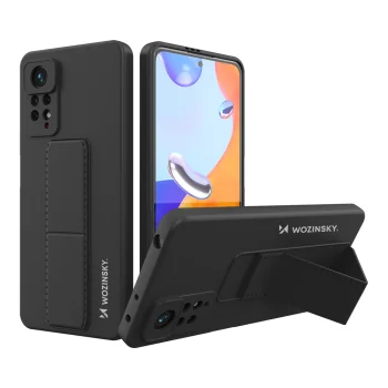 Wozinsky Kickstand Case vāciņš ar statīvu priekš Xiaomi Redmi Note 11 Pro, melns