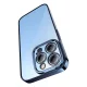 Чехол Baseus Glitter и защитное стекло для iPhone 14 Pro, синий