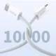 Кабель Dudao L6C USB-C на USB-C PD 30W, 1м, голубой