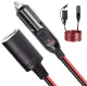 Automašīnas piepīpētāja ligzdas pagarinātājs 4m, 12-24V